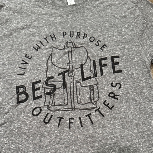 Best Life Gray Graphic Tee - Picture 1 of 6
